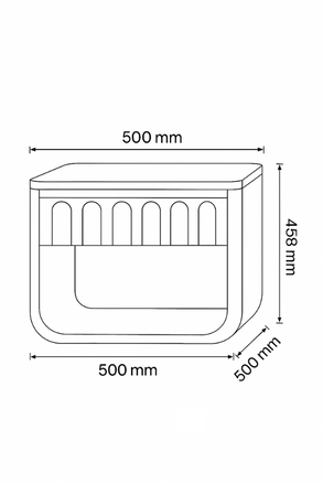 Freddie Bedside Table Natural Oak